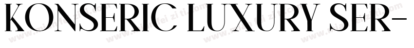 Konseric Luxury Ser字体转换